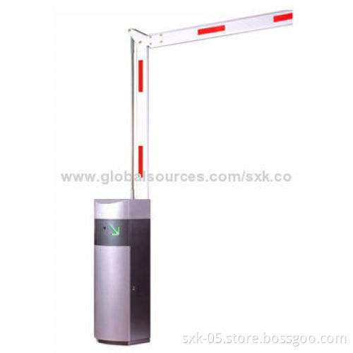 Folding arm barrier gate